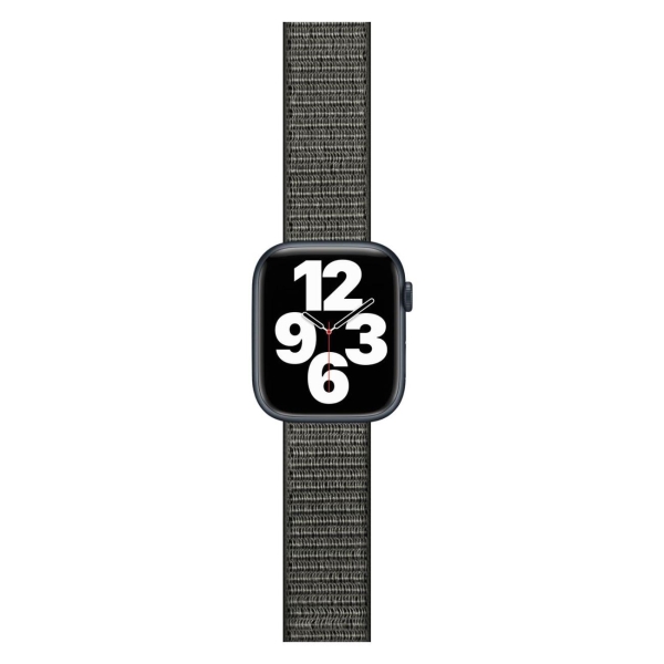 фото Ремешок для apple watch s3-s8/se №11, нейлон, 38-40mm deep olive (ут000032866) red line