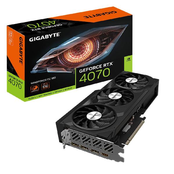 фото Видеокарта geforce rtx 4070 windforce oc 12gb (gv-n4070wf3oc-12gd) gigabyte