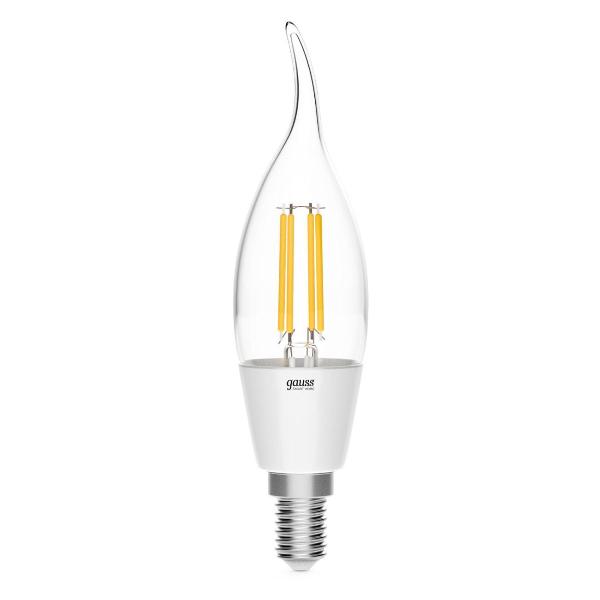 фото Умная лампа smart home filament сf35 4,5w 495лм e14 dim (1260112) gauss