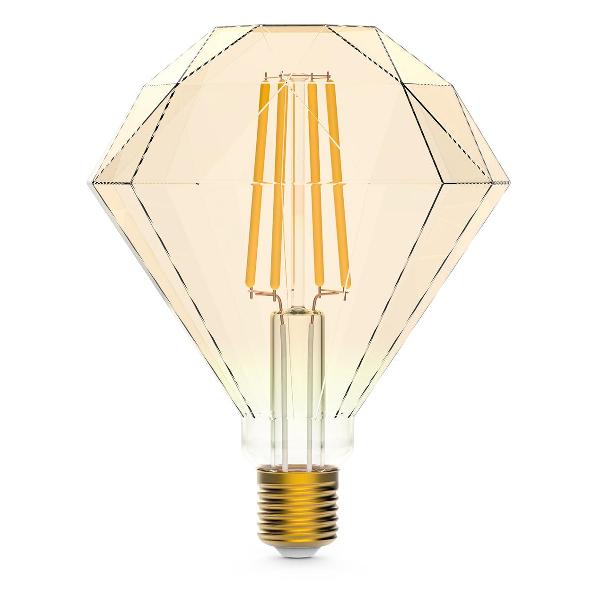 фото Умная лампа smarthome filament diamond 7w 720лм e27 cct dim (1370112) gauss