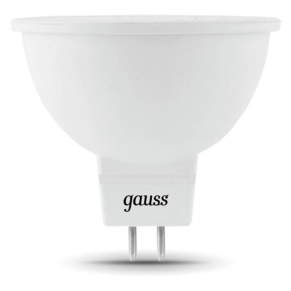 фото Светодиодная лампа mr16 7w 630lm 4100k gu5.3 led (101505207) gauss