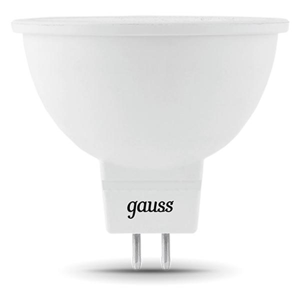 фото Светодиодная лампа mr16 12v 5w 530lm 4100k gu5.3 led (201505205) gauss