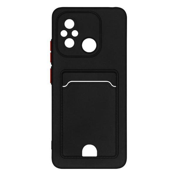 фото Чехол для xiaomi redmi 12c/poco c55 black (xicardcase-06) df