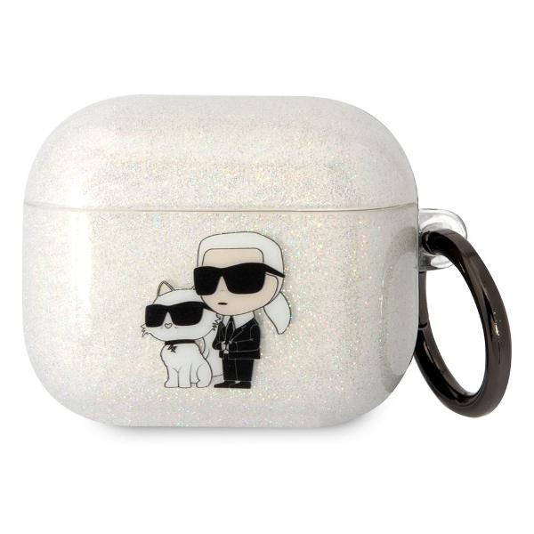 фото Чехол для airpods 3, с блестками tpu (kla3hnkctgt) karl-lagerfeld