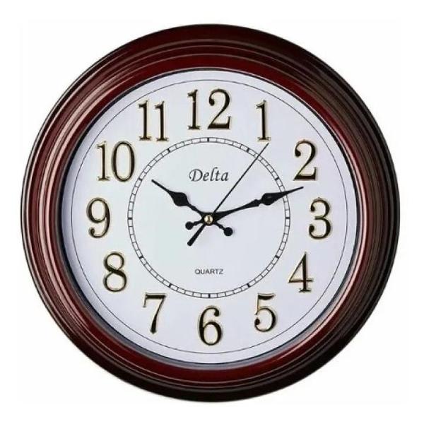 фото Настенные часы home, 30 см, коричневые (dt7-0008) дельта