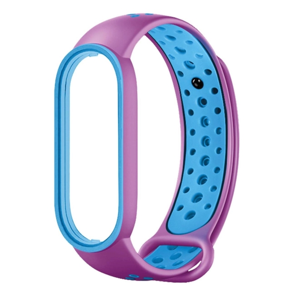 фото Ремешок для mi band 7, фиолетовый/голубой (ут000033305) red line