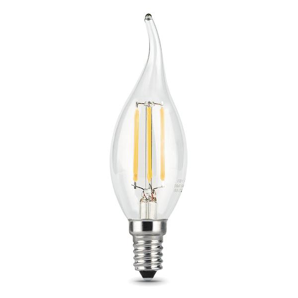 фото Светодиодная лампа led filament candle tailed e14 9w 4100k (104801209) gauss