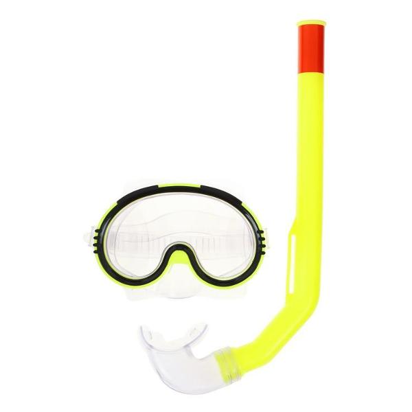 фото Набор для плавания детский, маска + трубка, желтый (9093337) onlytop