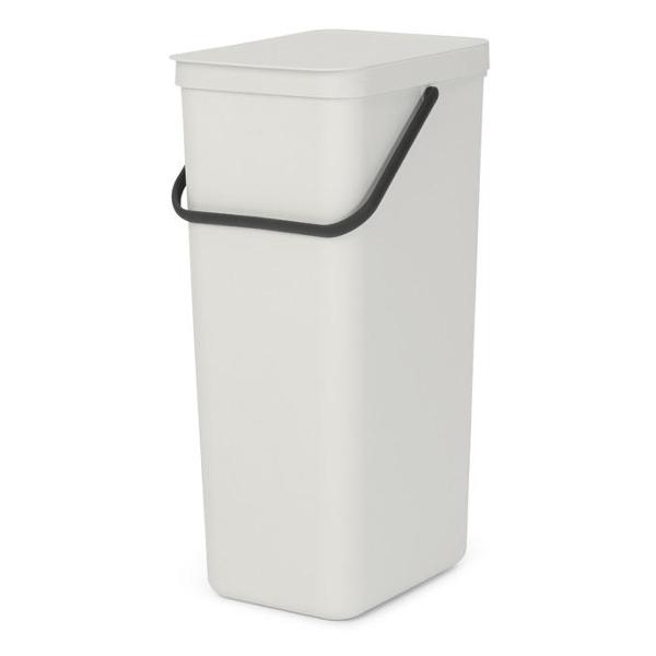 фото Мусорное ведро sort & go, 40 л, встраиваемое, серое (214424) brabantia