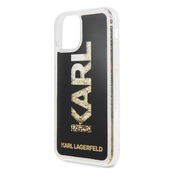 фото Чехол liquid glitter karl logo для iphone 11, черный (klhcn61kagbk) karl-lagerfeld