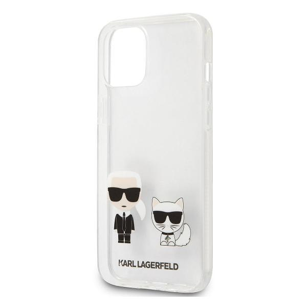 фото Чехол pc/tpu ikonik karl & choupette для iphone 12/12 pro, прозрачный (klhcp12mcktr) karl-lagerfeld