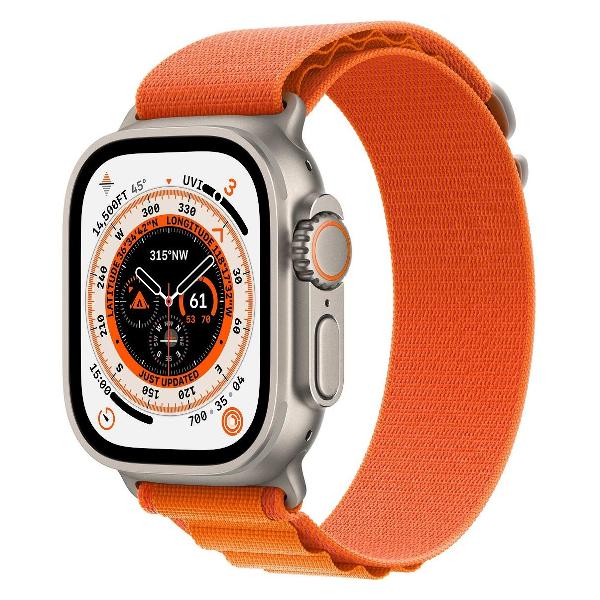 фото Смарт-часы watch ultra 49mm ti orange alpine medium (mqeu3) apple