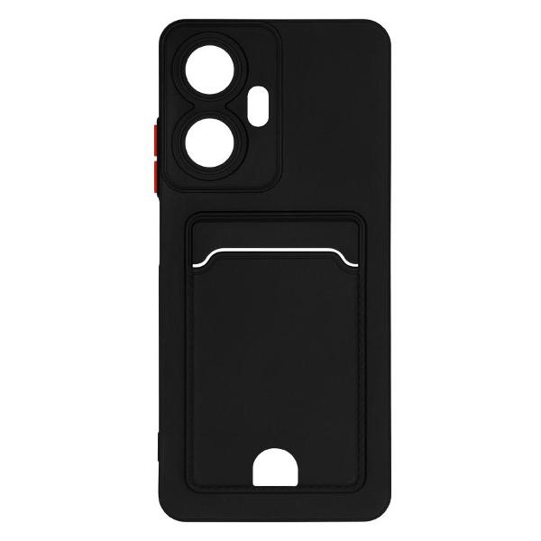 фото Чехол для realme c55 black (rmcardcase-09) df