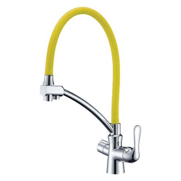 фото Смеситель для кухни comfort yellow/chrome (lm3070c-yellow) lemark