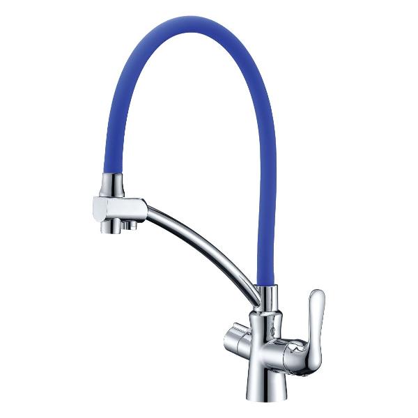 фото Смеситель для кухни comfort blue/chrome (lm3070c-blue) lemark