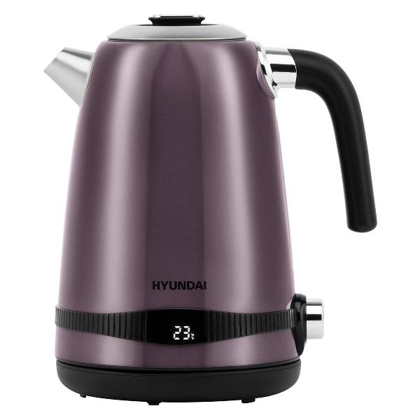 фото Электрический чайник hyk-s4800 violet/black hyundai