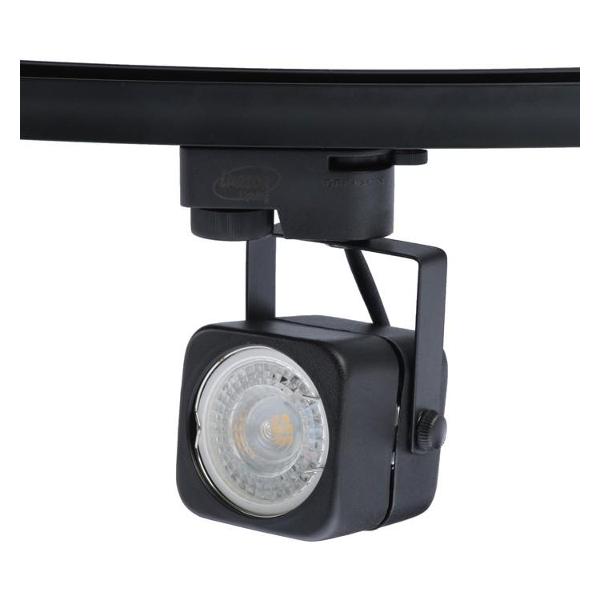 фото Трековый светильник под лампу gu10, квадратный, черный (4044796) luazon-lighting