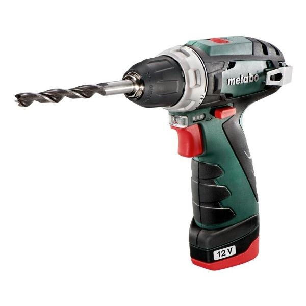 фото Аккумуляторная дрель-шуруповерт powermaxx bs 12v 2х2 lc40, в кейсе (600080500) metabo