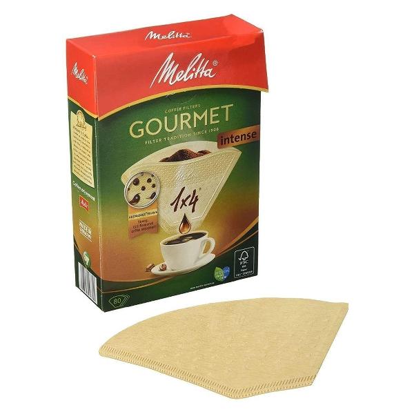 фото Фильтры для кофеварки gourmet intense оriginal, 1x4, 80 шт (6763159) melitta