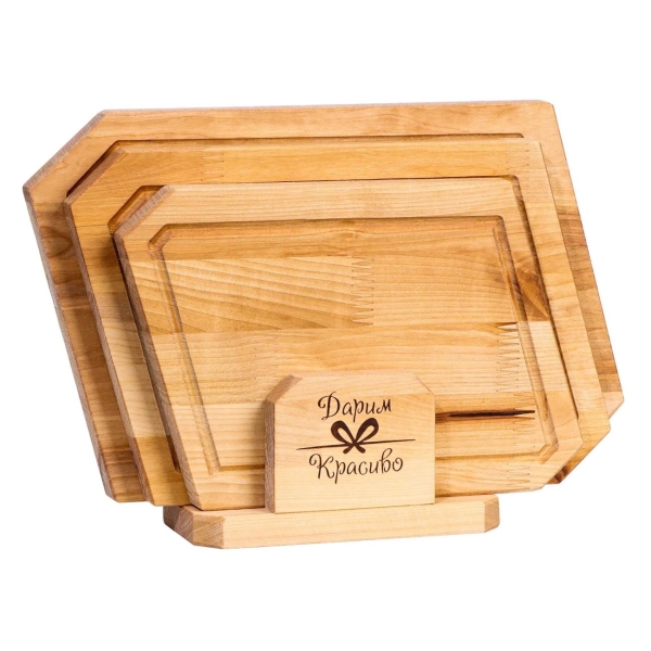 фото Набор разделочных досок "ромб", в кассете, 3 шт (7706731) дарим красиво