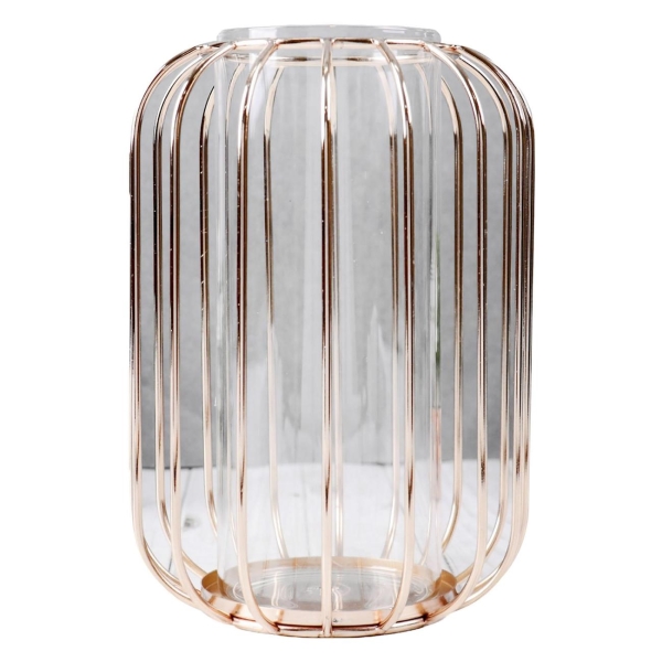 фото Ваза-флорариум "ангстрем", 9х20 см, колба в подставке, золотистая (4555571) сималенд