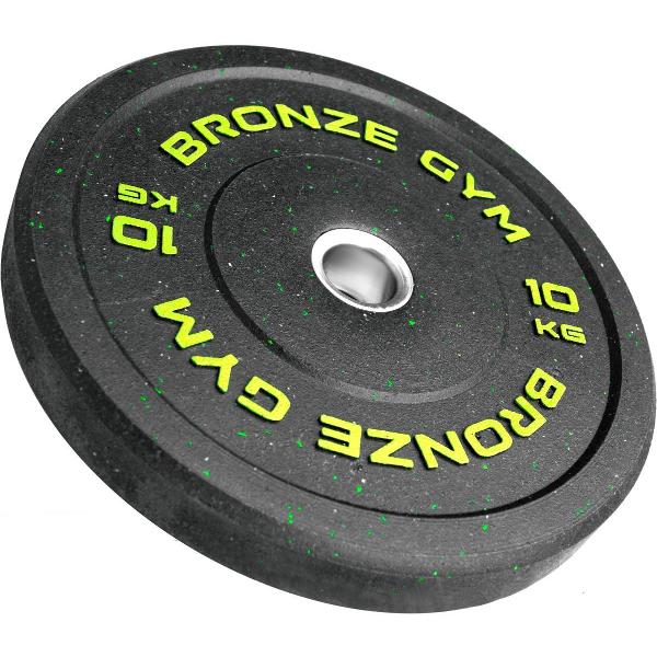 фото Диск для штанги обрезиненный, бамперный, 10 кг (bg-bmp-10) bronze gym