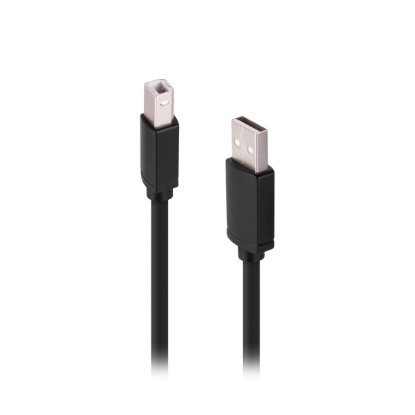 фото Кабель usb-a - usb-b, 1,8 м, черный (cb-up18) rombica