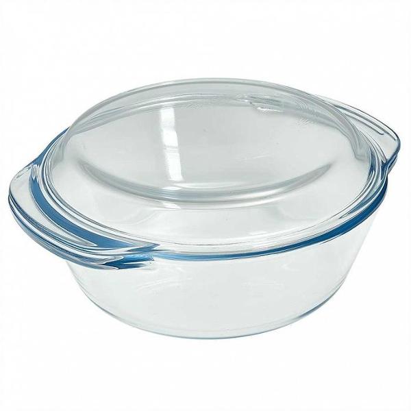 фото Форма для запекания круглая, с крышкой, 1,5 л, 23,4х20,7х9,5 см (рк-521/2) забава