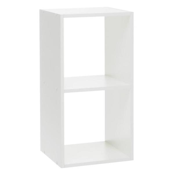 фото Стеллаж №3 dice cube, 2 секции, 36х32х70,5 см, белый (7384261) клик мебель