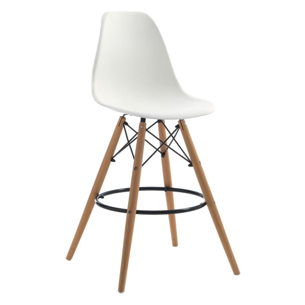 фото Стул барный eames hyh-a304, белый (9448691) клик мебель