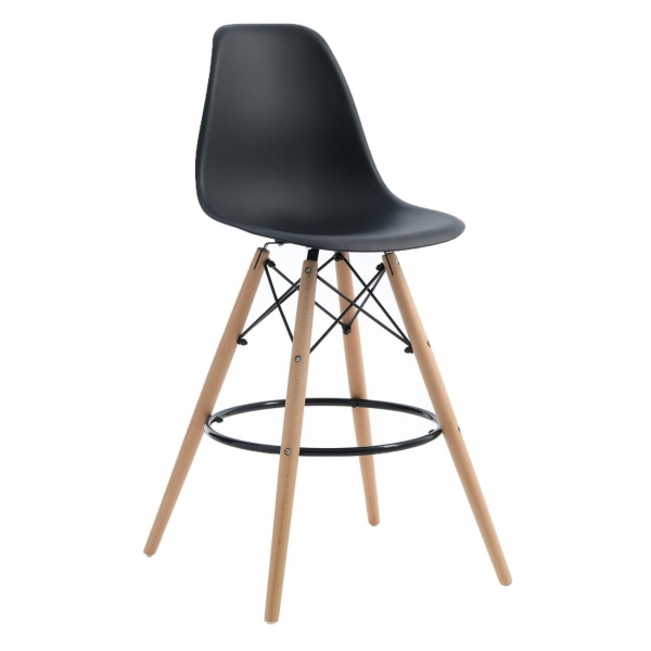 фото Стул барный eames hyh-a304, черный (9448690) клик мебель