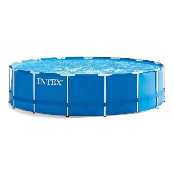 фото Каркасный бассейн metal frame, 457х122 см, синий (28242) intex
