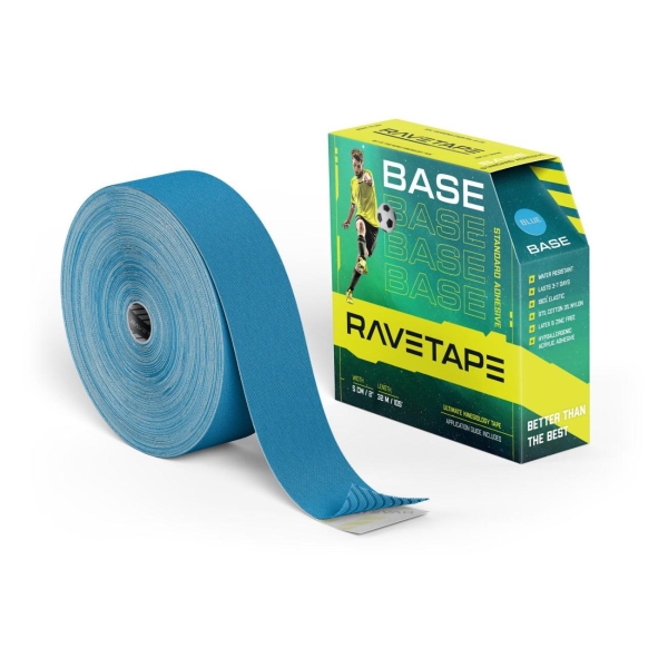 фото Кинезио тейп base, 5 см x 32 м blue (rvtb-blu-532) ravetape