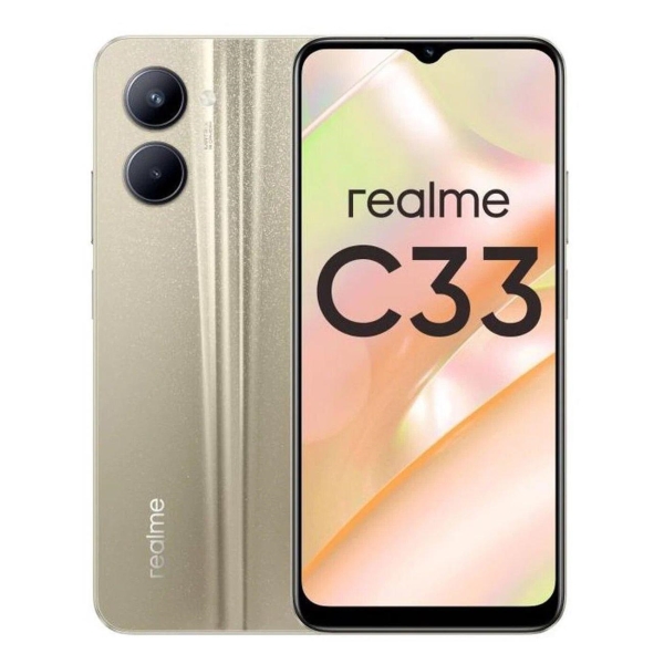 фото Смартфон с33 4+128gb gold realme