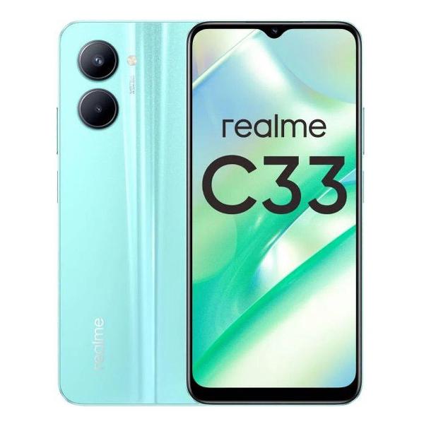 фото Смартфон с33 4+64gb light blue realme