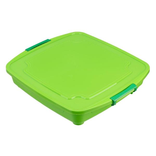 фото Переносной контейнер-мойка для решетки-гриль 48x48 см, зеленый (69609) palisad