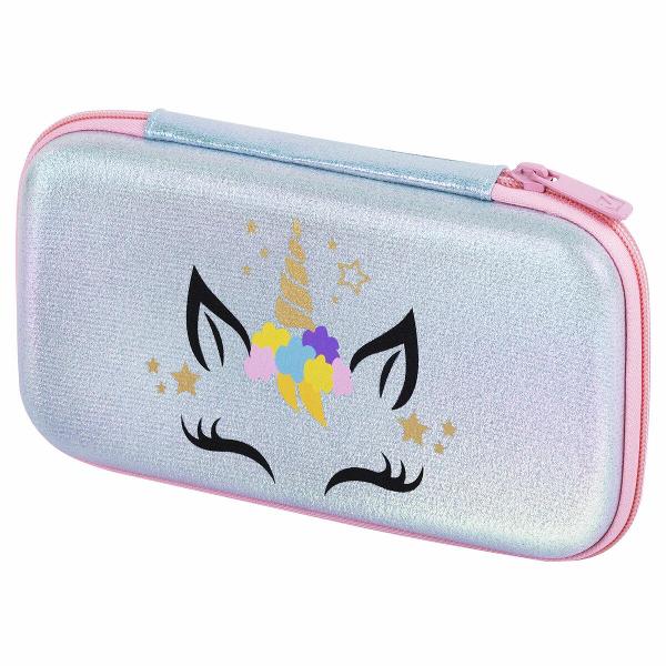 фото Пенал shiny unicorn, 1 отделение, 1 откидная планка, eva, 23х12 см, бирюзовый (271555) brauberg