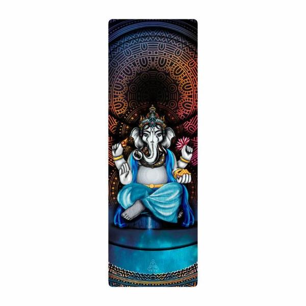 фото Коврик для йоги ganesha gold limited edition blue (695995) ramayoga