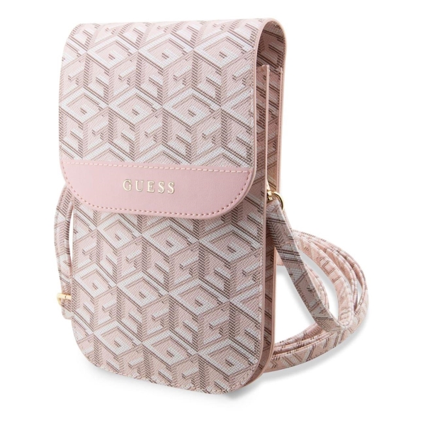 фото Сумка для телефона wallet bag g cube pink (guwbhgcfsep) guess