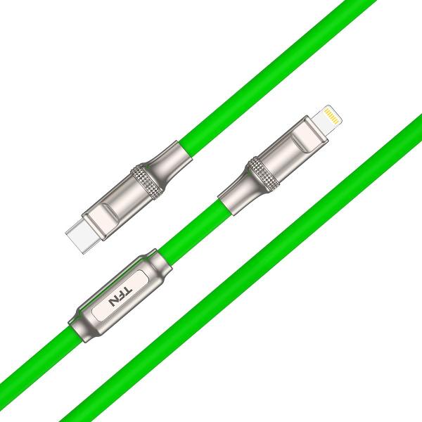 фото Кабель lightning, 8 pin-type c, 3 м green (tfn-c-diy-cl3m-gn)