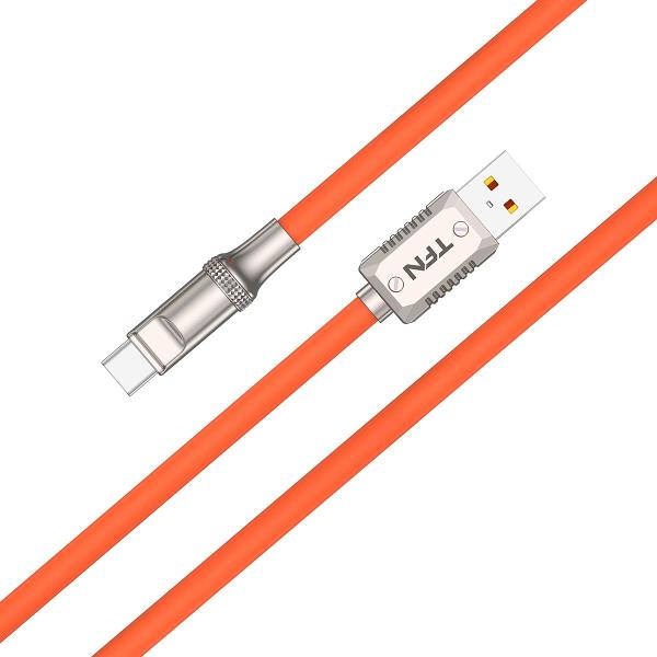 фото Кабель usb type-c diy, 1,5m orange (tfn-c-diy-ac15m-or)