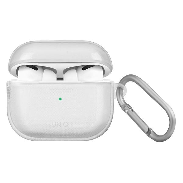 фото Чехол для airpods 3 glase tpu case with carabin clear (airpods(2021)-glsclr) uniq