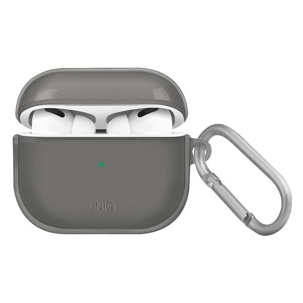 фото Чехол для airpods 3 glase tpu case with carabin smoke grey (airpods(2021)-glssmk) uniq