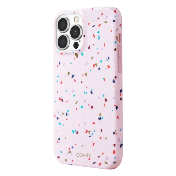 фото Чехол для iphone 13 pro coehl terrazzo pink (ip6.1phyb(2021)-tezpnk) uniq