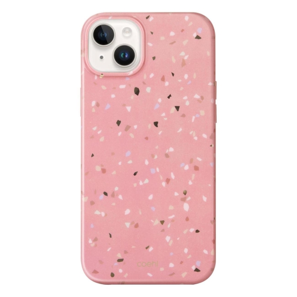 фото Чехол для iphone 14 coehl terrazzo coral pink (ip6.1(2022)-tezcpk) uniq