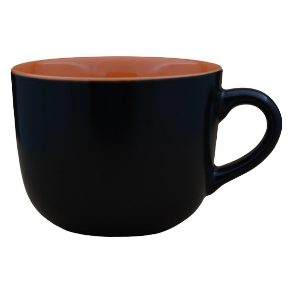 фото Бульонница mu620-5, 700 мл, черная/оранжевая (96249) нет бренда