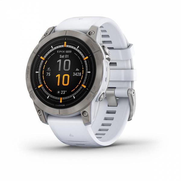 фото Смарт-часы epix pro (gen 2) sapphire edition | 47 mm titanium with whitestone band (010-02803-20) garmin