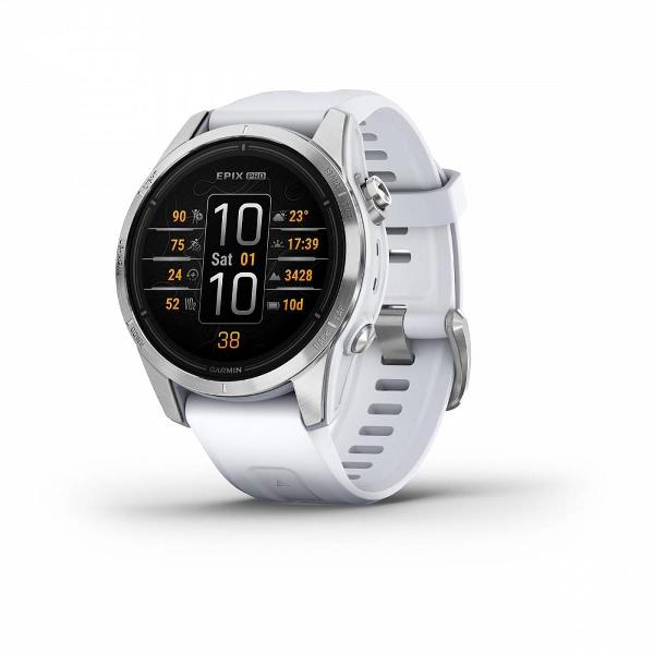 фото Смарт-часы epix pro gen 2 standard edition 42mm silver with whitestone band (010-02802-00) garmin