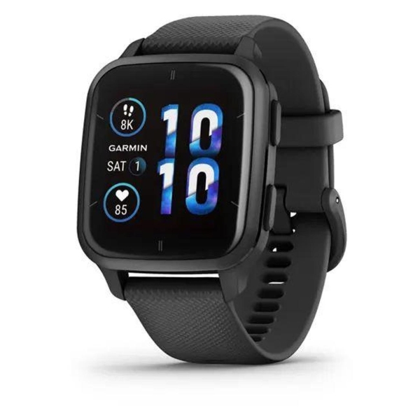 фото Смарт-часы venu sq 2 music edition slate aluminum bezel with black case and silicone band (010-02700-00) garmin