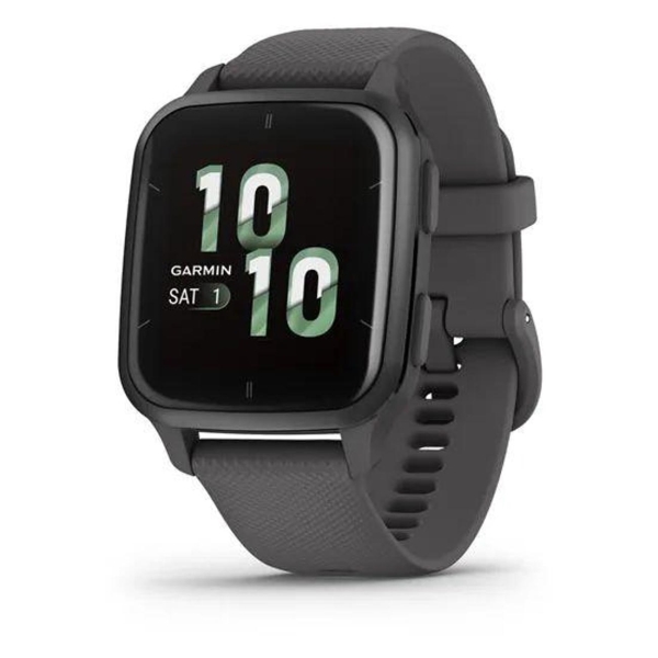 фото Смарт-часы venu sq 2 slate aluminum bezel with shadow gray case and silicone band (010-02701-00) garmin